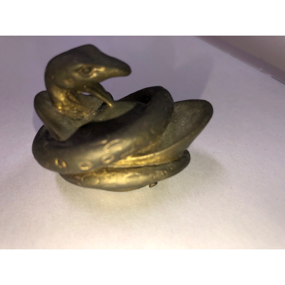 銅製      蛇元寶-細節圖2