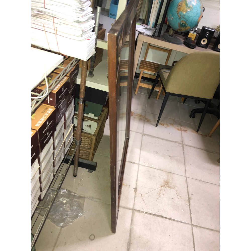 巨幅掛鏡 鏡子 全身鏡 實木全身鏡 110*84cm 自搬 板橋-細節圖3