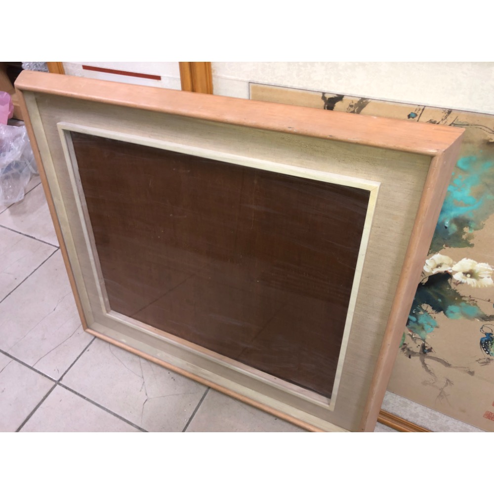 畫框 實木厚畫框 85*73cm 厚5.5cm自娶板橋-細節圖2