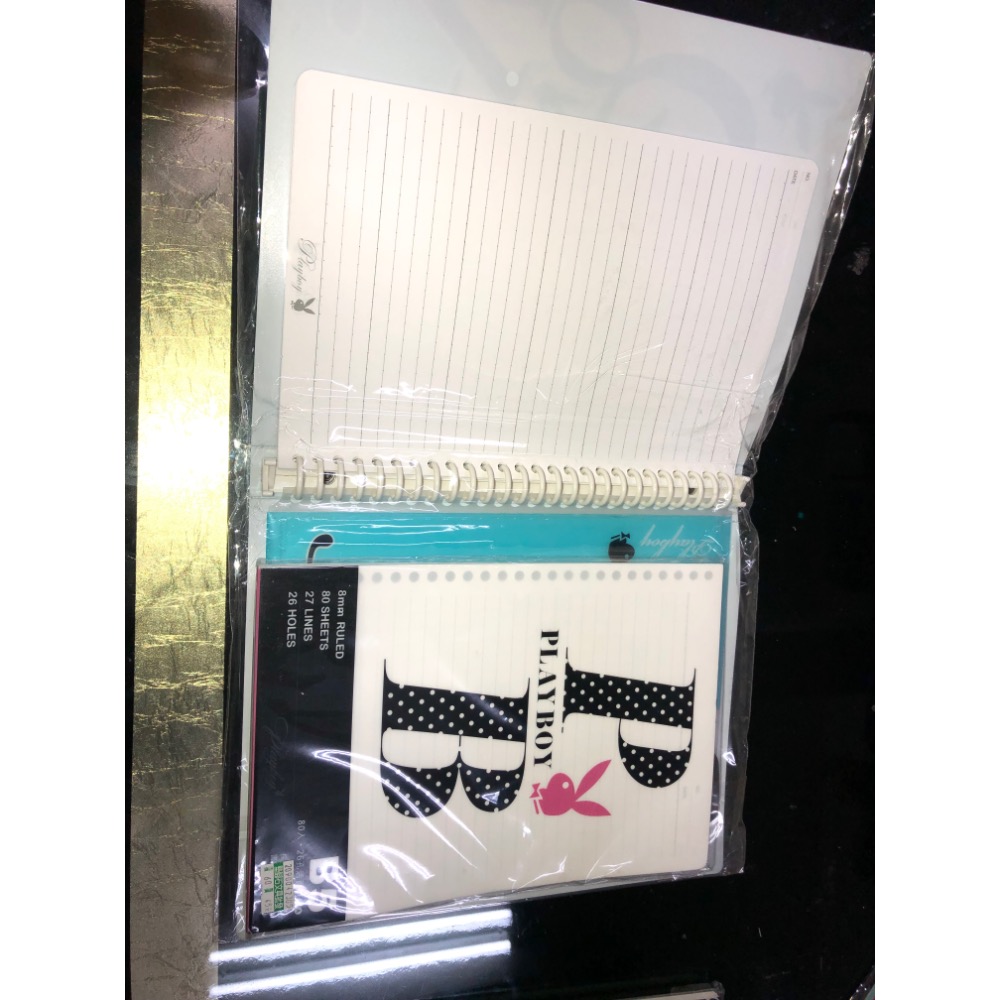 Playboy 活頁筆記本 記事本 加 兩份26孔playboy活頁用紙各80入 一起售-細節圖8