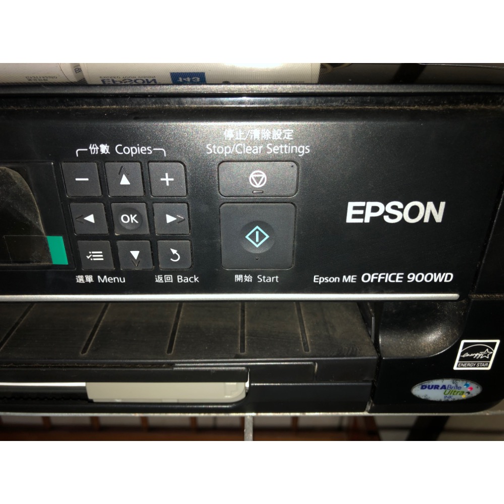 EPSON ME OFFICE 900WD WIFI 印表機 列表機 高印量 但噴頭需清潔 所以便宜售 加贈三盒墨水-細節圖4