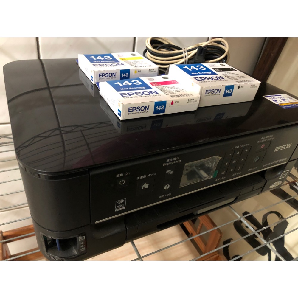 EPSON ME OFFICE 900WD WIFI 印表機 列表機 高印量 但噴頭需清潔 所以便宜售 加贈三盒墨水-細節圖6