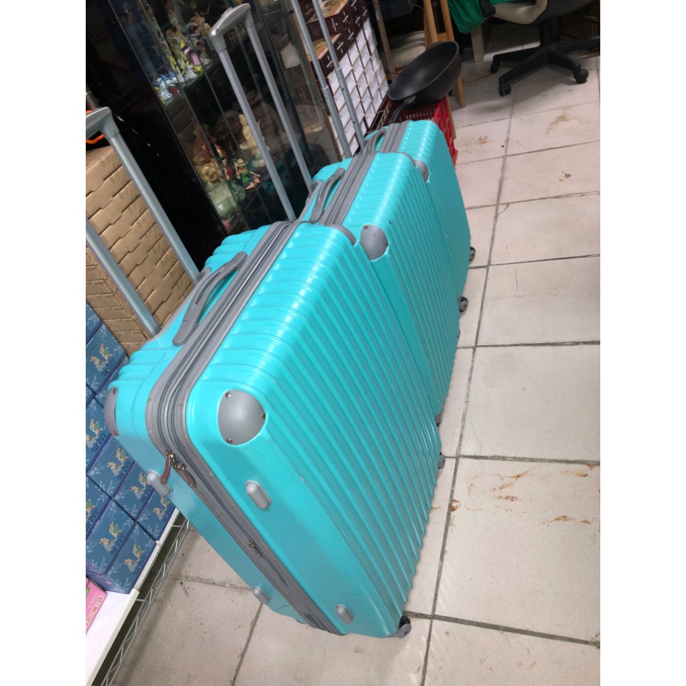 【大倉代領股東紀念品】一家三口大中小旅行箱 行李箱  77*50*28 66*42*27 56*36*26 正常使用痕跡-細節圖2