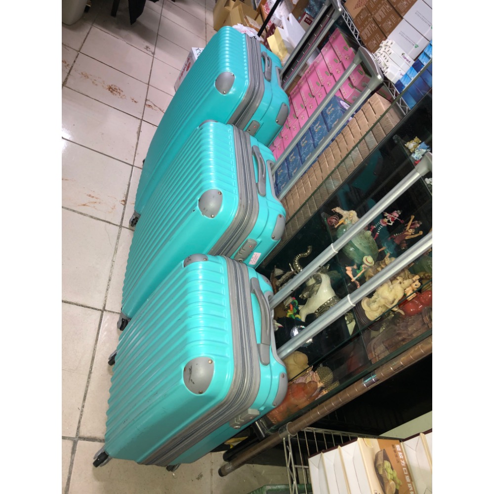 【大倉代領股東紀念品】一家三口大中小旅行箱 行李箱  77*50*28 66*42*27 56*36*26 正常使用痕跡-細節圖4