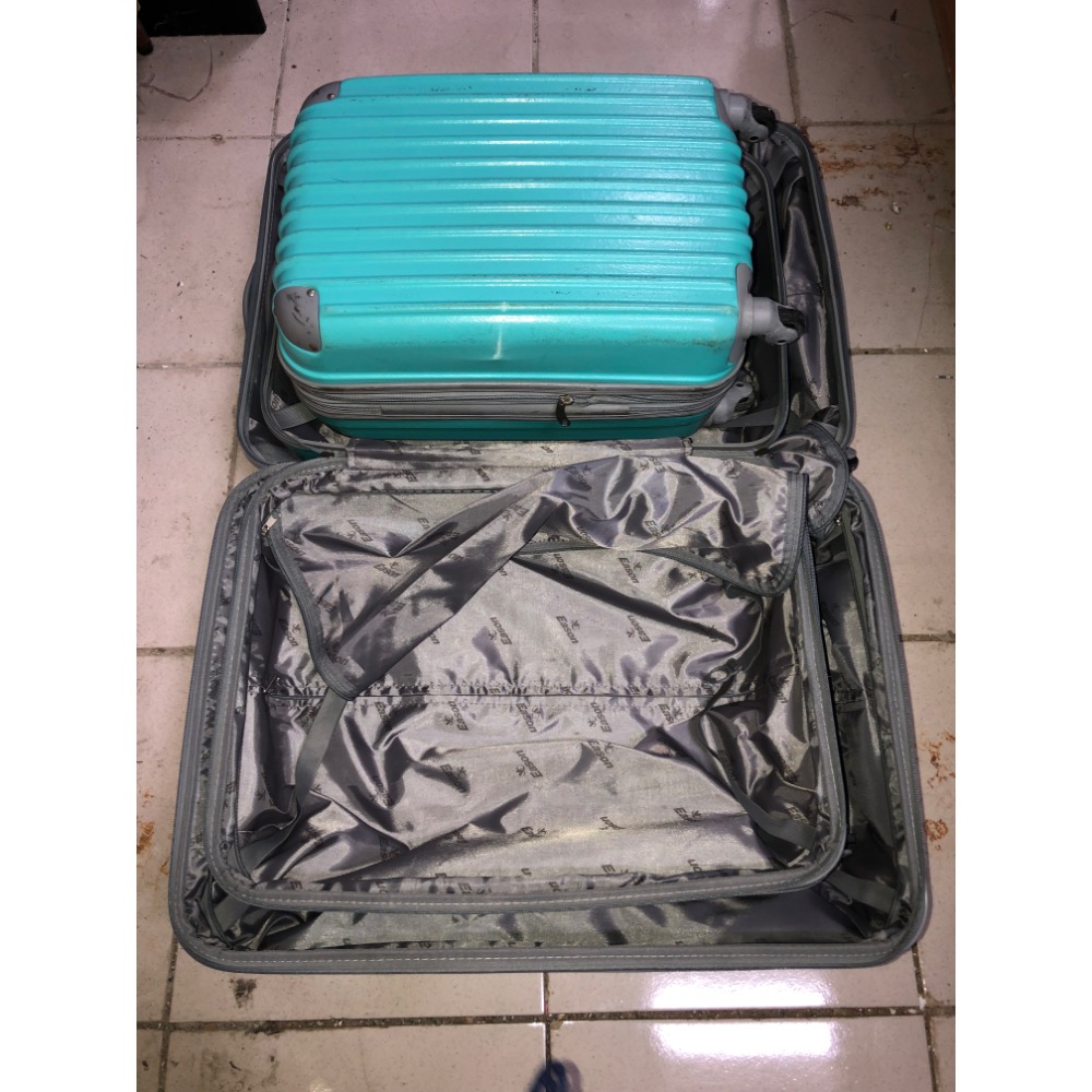 【大倉代領股東紀念品】一家三口大中小旅行箱 行李箱  77*50*28 66*42*27 56*36*26 正常使用痕跡-細節圖9