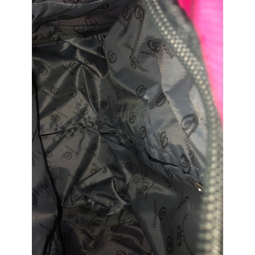 【大倉代領股東紀念品】桃紅色 旅行包 旅行休閒行李包 附輪 移動輕便-細節圖8