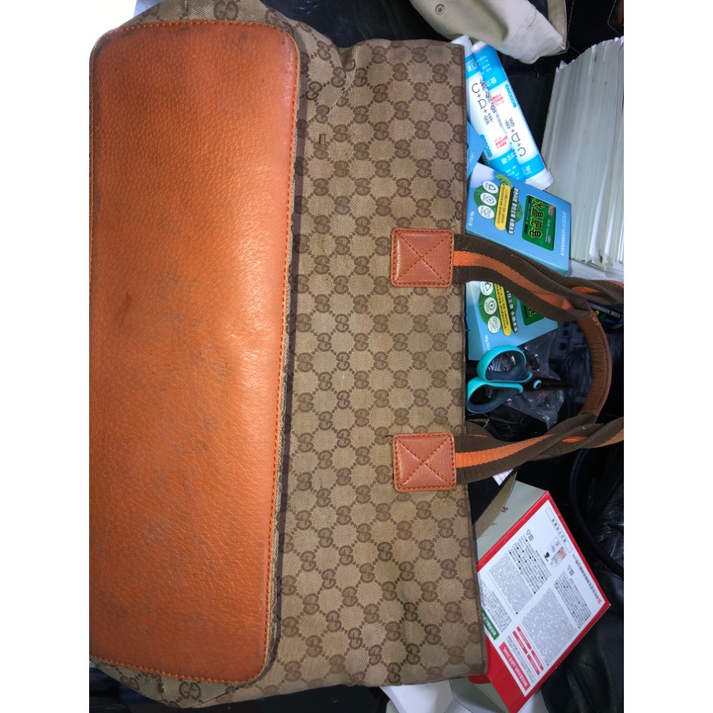 【大倉代領股東紀念品】大肩背包 使用情況如圖 正常使用痕跡50*28*15cm-細節圖2