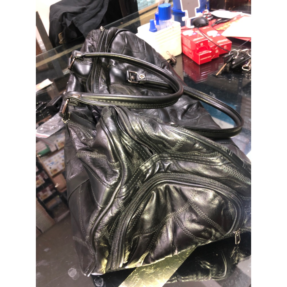 【大倉代領股東紀念品】Valentino Coupeau 華倫鐵諾 小羊皮 大包包 旅行包 旅行袋 皮革-細節圖4
