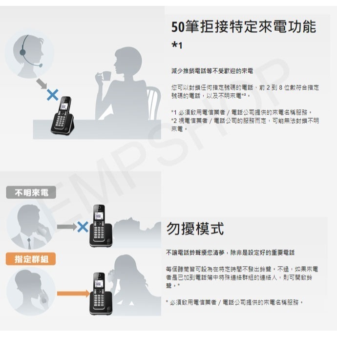 【國際牌Panasonic】DECT中文顯示數位無線電話 KX-TGD310TWB 保固兩年-細節圖6