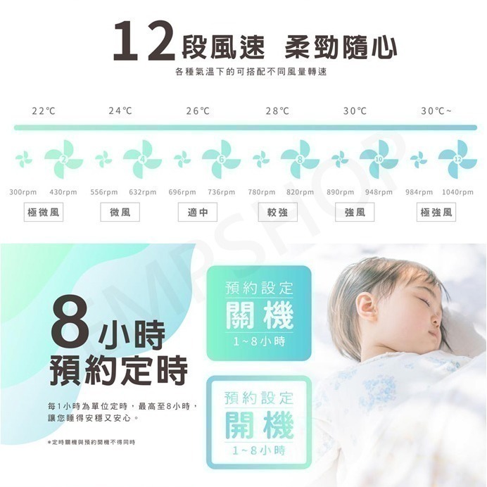 【禾聯HERAN】14吋智能變頻DC風扇 HDF-14AH740 省電 靜音 (HDF-14AH770同款)-細節圖5