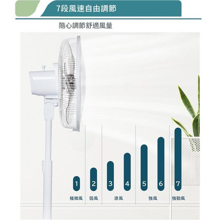 【聲寶SAMPO】14吋變頻DC風扇 SK-PA14JD-細節圖3