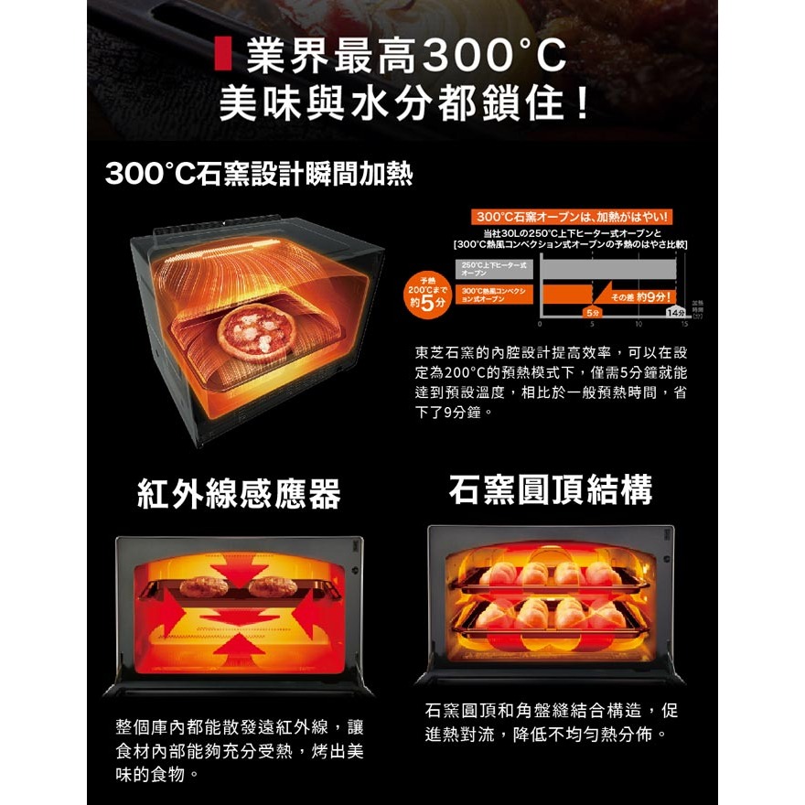 【東芝TOSHIBA】30L蒸烘烤料理爐 ER-TD5000TW(K)-細節圖4