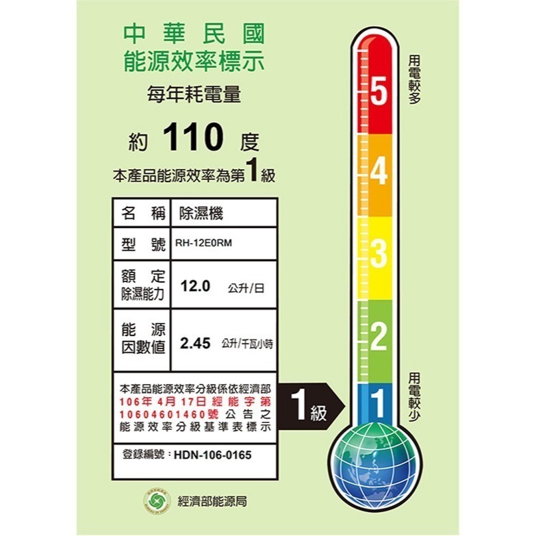 可申請退稅$1200！【奇美CHIMEI】12公升節能除濕機 RH-12E0RM-細節圖8