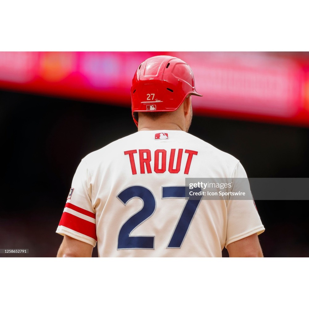 (新鮮現貨) Nike MLB 洛杉磯天使 Mike Trout 2023 城市版 背號短T (Sz. M)-細節圖4