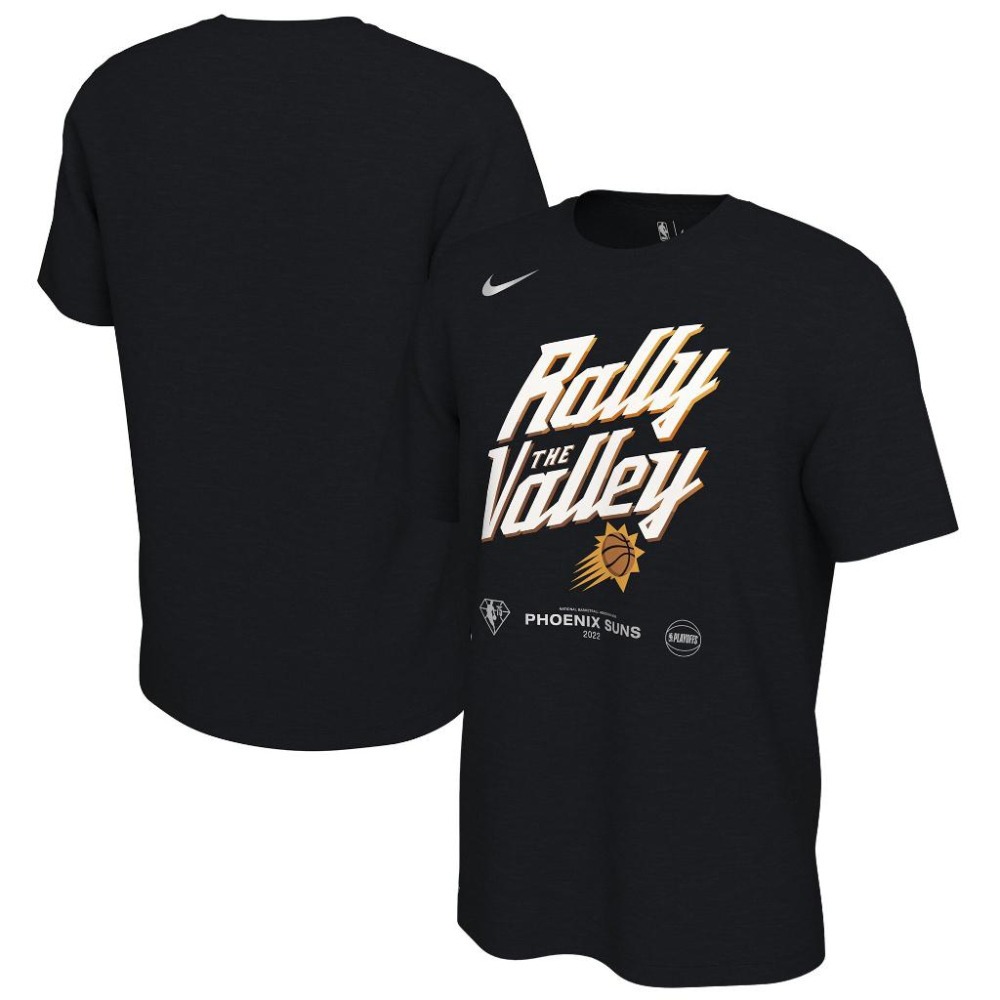 (全新現貨) Nike NBA 鳳凰城太陽 21/22 季後賽「Ralley The Valley」口號短 T-細節圖3