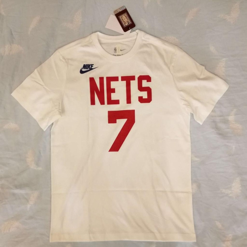 (全新現貨) Nike NBA 布魯克林籃網 Kevin Durant 22/23 復古版 背號短T (Sz. M)