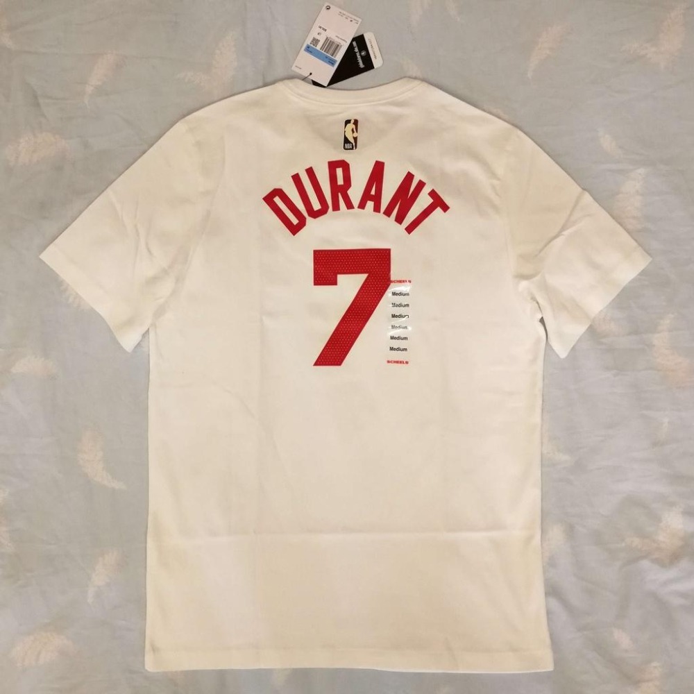 (全新現貨) Nike NBA 布魯克林籃網 Kevin Durant 22/23 復古版 背號短T (Sz. M)-細節圖2