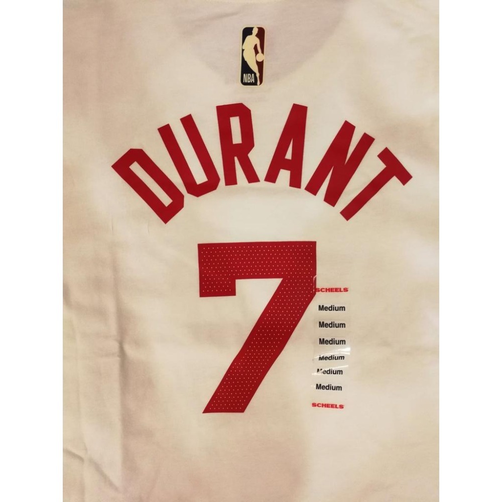 (全新現貨) Nike NBA 布魯克林籃網 Kevin Durant 22/23 復古版 背號短T (Sz. M)-細節圖6