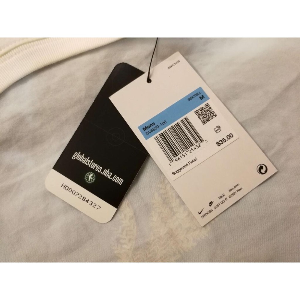 (全新現貨) Nike NBA 布魯克林籃網 Kevin Durant 22/23 復古版 背號短T (Sz. M)-細節圖9