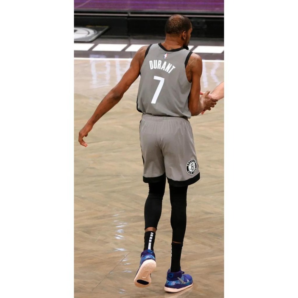 (特價) Nike NBA 布魯克林籃網 Kevin Durant 20/21 宣告版 背號短T (Sz. M)-細節圖4
