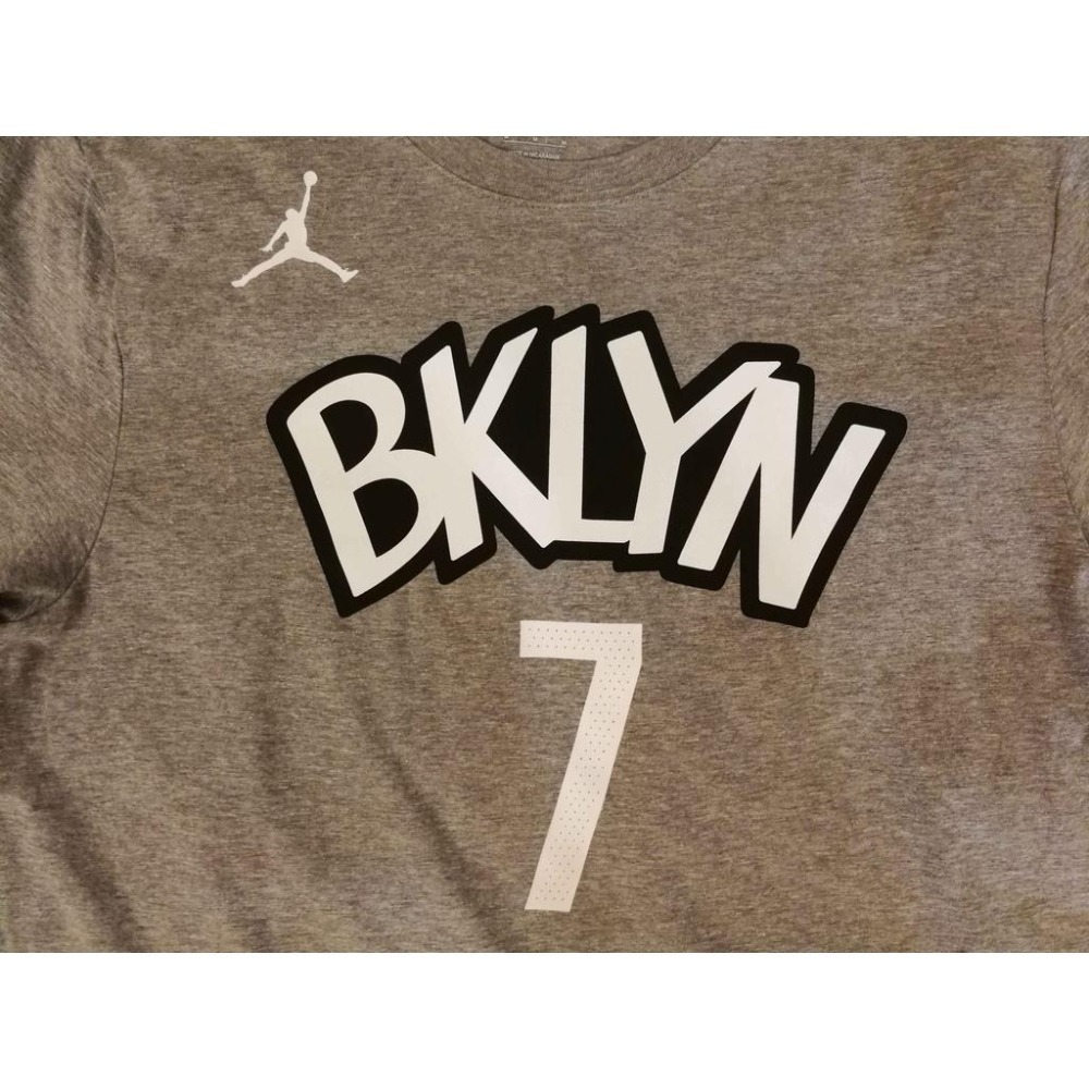 (特價) Nike NBA 布魯克林籃網 Kevin Durant 20/21 宣告版 背號短T (Sz. M)-細節圖5