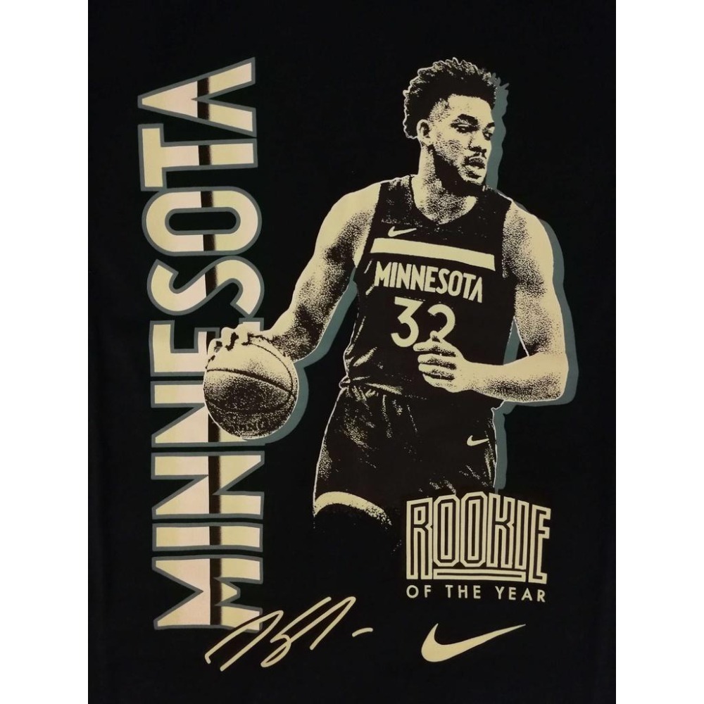 (特價) Nike NBA 明尼蘇達灰狼 Karl-Anthony Towns Select Series 短T-細節圖3