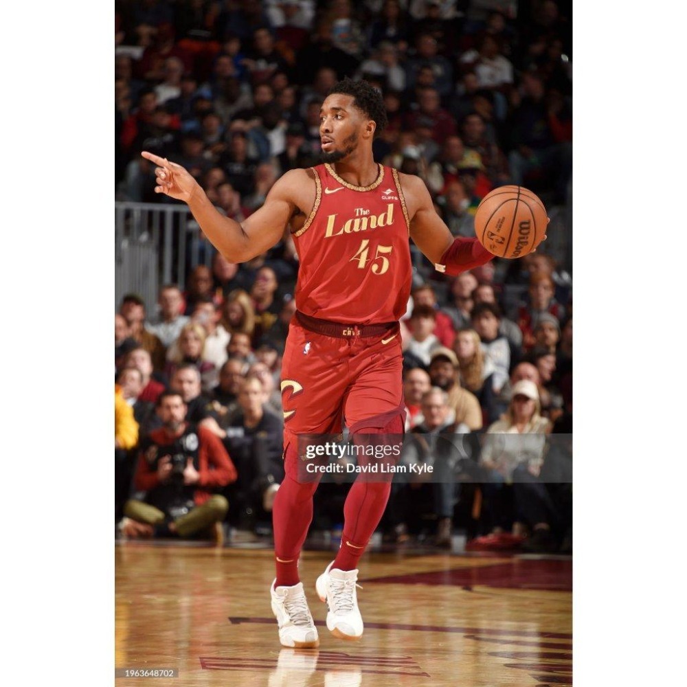 (新鮮現貨) Nike NBA 克里夫蘭騎士 Donovan Mitchell 23/24 城市版 背號T (Sz.M)-細節圖3