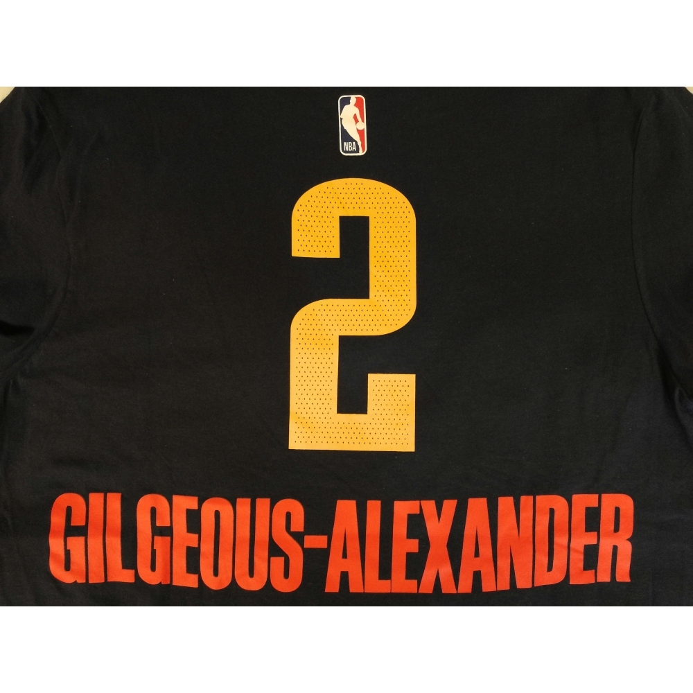 (新鮮現貨) Nike NBA 雷霆 Gilgeous-Alexander 23/24 城市版 背號短T (Sz. M)-細節圖6