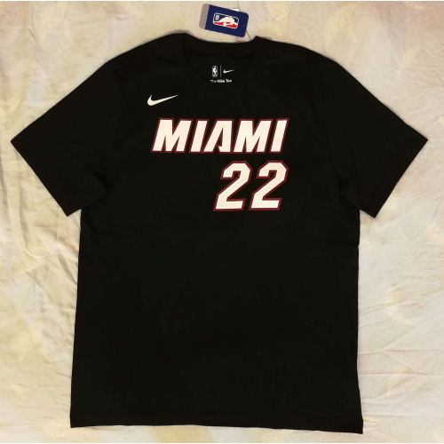 (新鮮現貨) Nike NBA 邁阿密熱火 Jimmy Butler 23/24 經典版 背號短T (Sz. L)