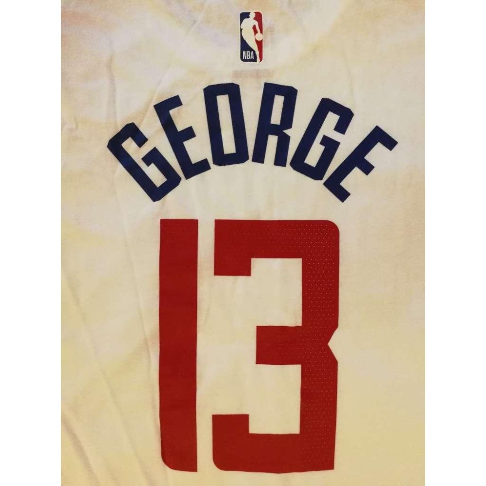 (全新現貨) Nike NBA 洛杉磯快艇 Paul George 19/20 聯盟版 背號短T (Sz. M)-細節圖6