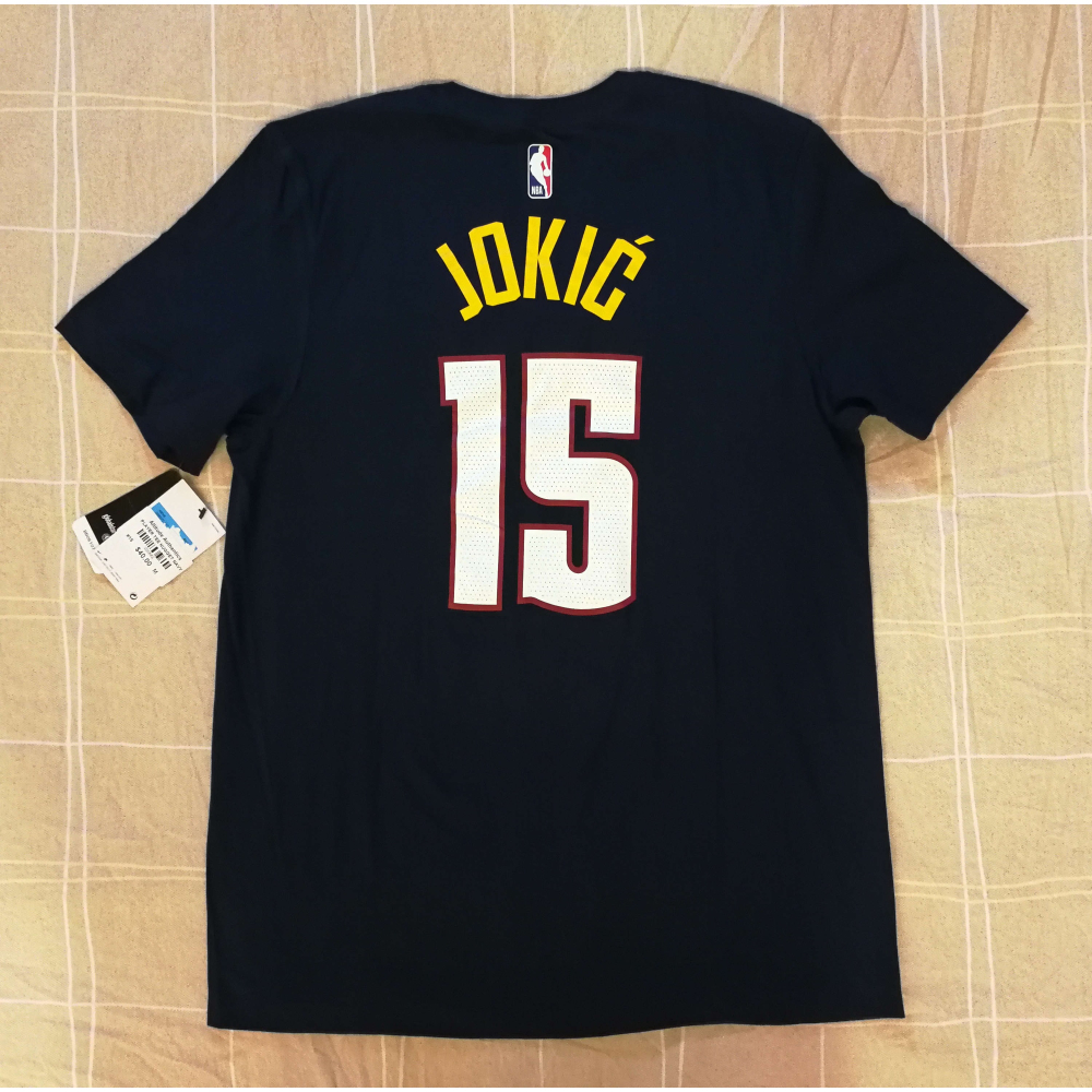 (全新現貨) Nike NBA 丹佛金塊 Nikola Jokic 23/24 經典版 背號短T (Sz. M)-細節圖2