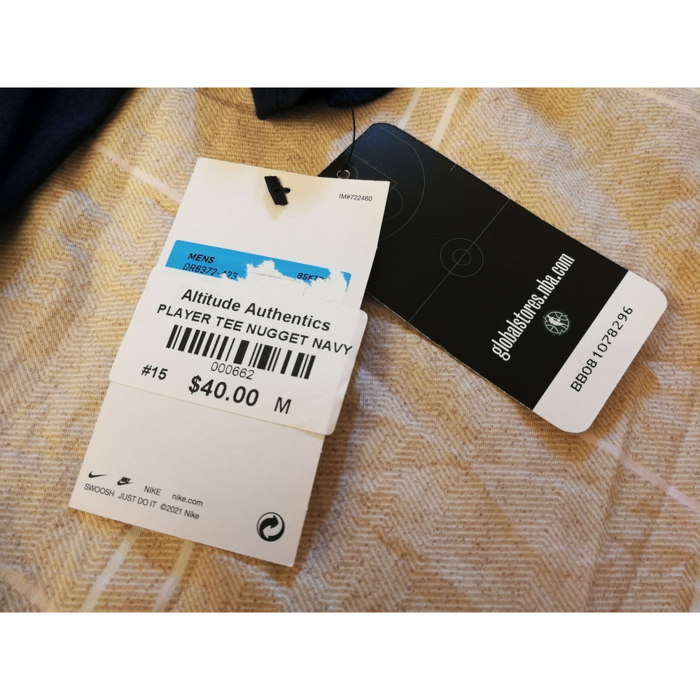 (全新現貨) Nike NBA 丹佛金塊 Nikola Jokic 23/24 經典版 背號短T (Sz. M)-細節圖9