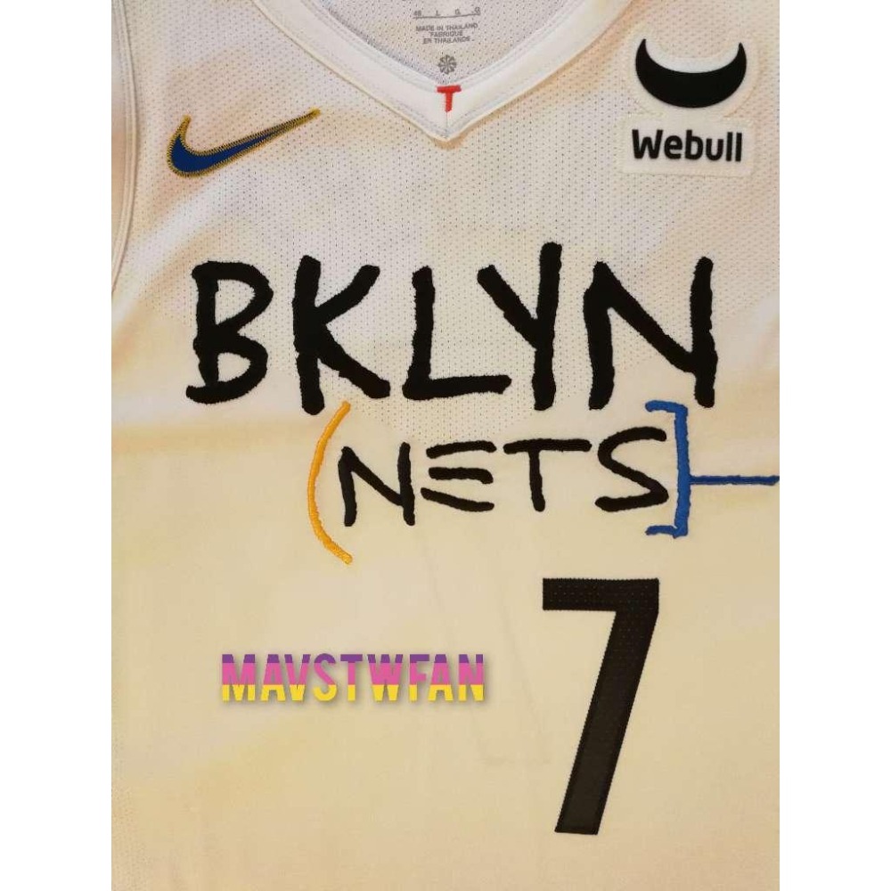 (全新現貨) Nike Kevin Durant 布魯克林籃網 22/23 城市版 AU 球衣 (場館限定原生贊助標)-細節圖3