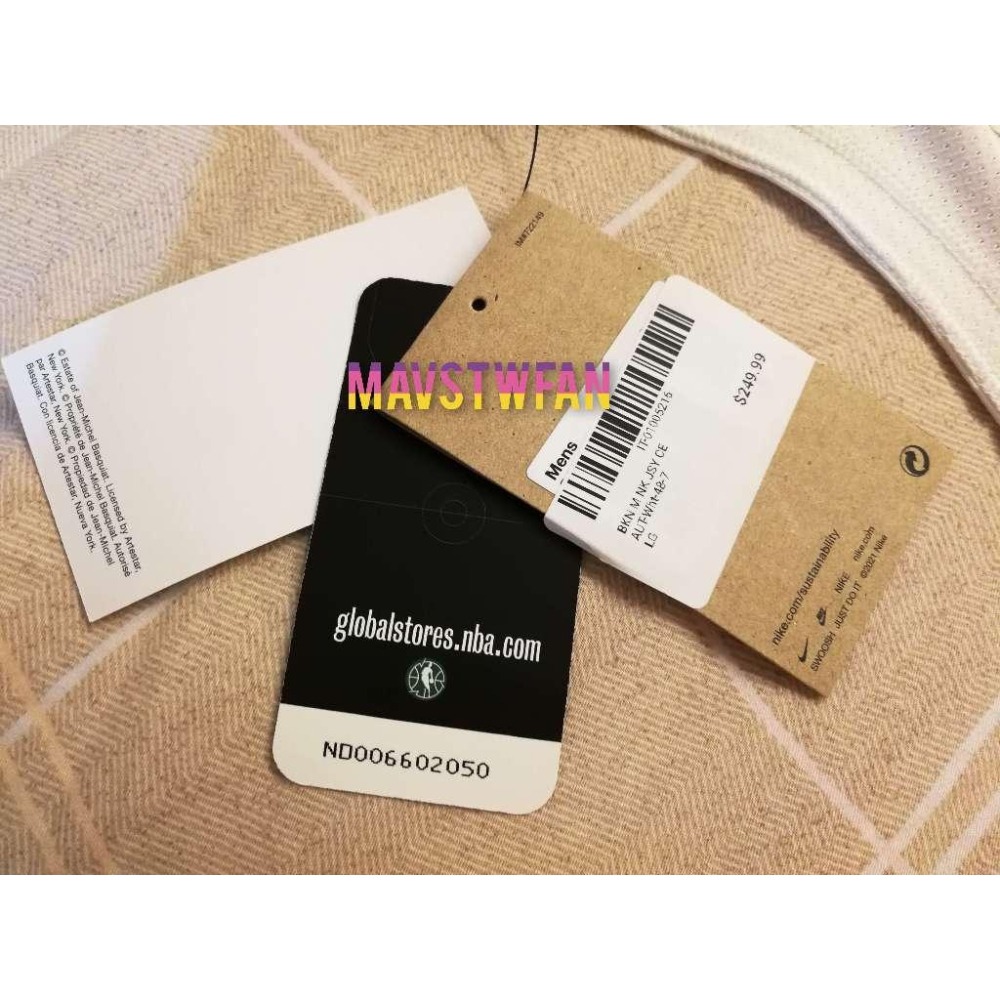 (全新現貨) Nike Kevin Durant 布魯克林籃網 22/23 城市版 AU 球衣 (場館限定原生贊助標)-細節圖9