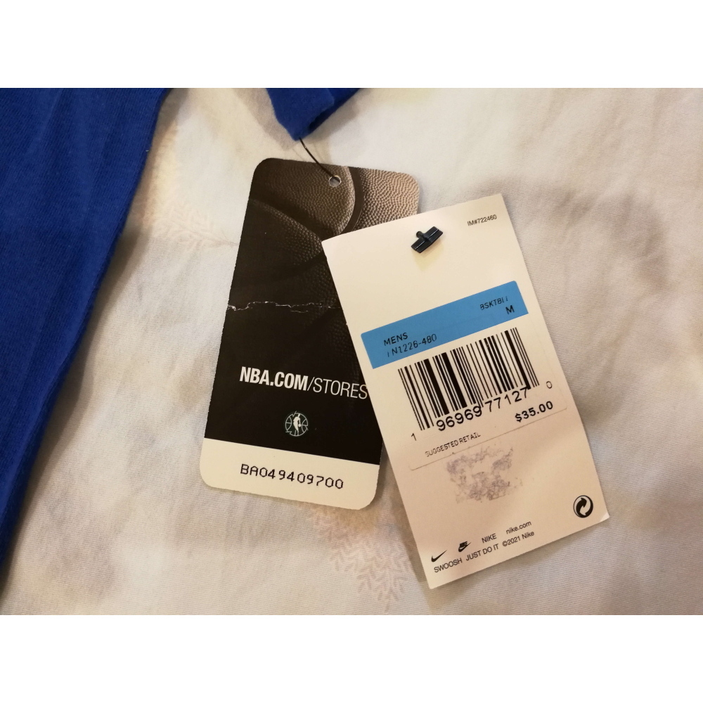 (最後補貨) Nike NBA 密爾瓦基公鹿 Damian Lillard 23/24 城市版 背號短T (Sz. M)-細節圖10