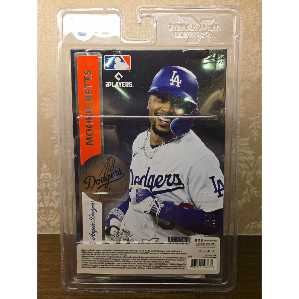 (最後一盒) 麥法蘭 MLB 2024 洛杉磯道奇 Mookie Betts「灰衣限定」6吋運動人偶-細節圖7