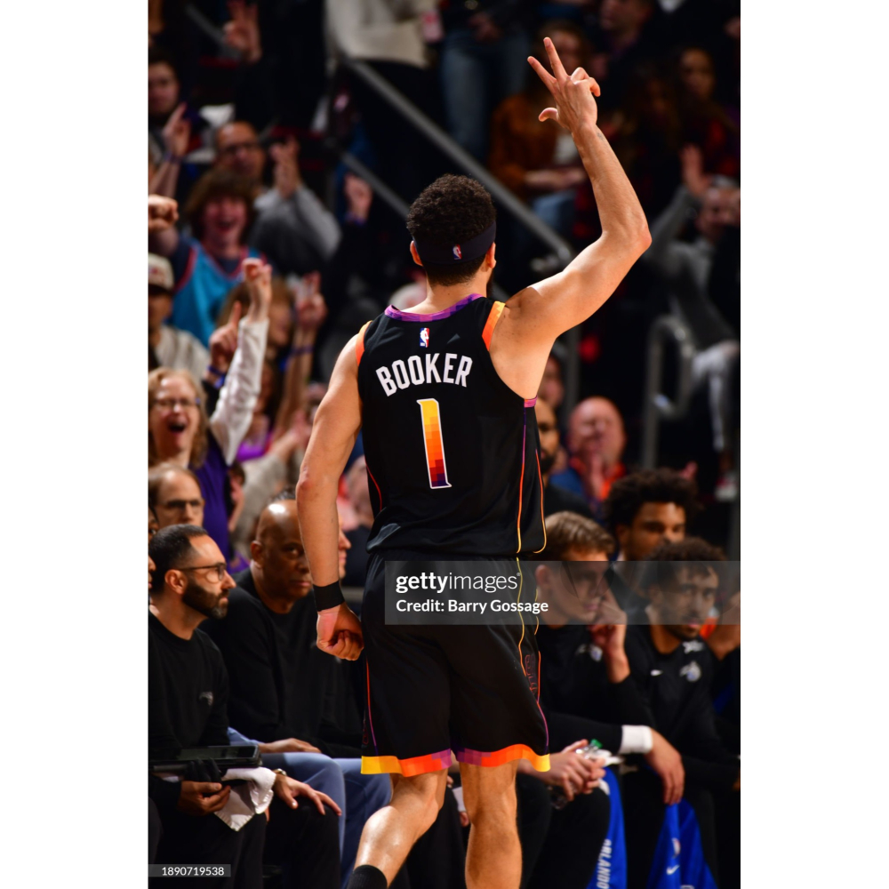 (全新特價) Nike NBA 鳳凰城太陽 Devin Booker 24/25 宣告版 背號 T (Sz. M)-細節圖4