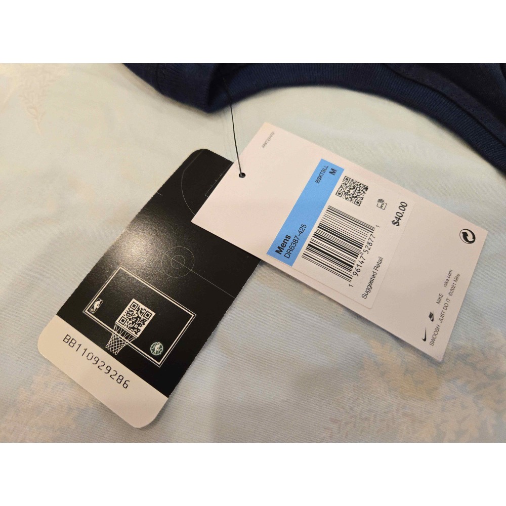 (全新現貨) Nike NBA 明尼蘇達灰狼 Anthony Edwards 25/26 經典版 背號短T (Sz.M)-細節圖9