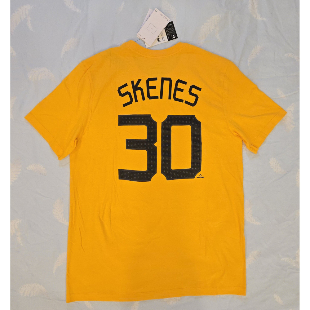 (全新現貨) Nike MLB 匹茲堡海盜 Paul Skenes 2025 城市版 背號短T (Sz. M)-細節圖2
