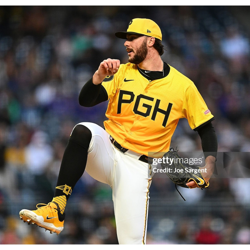 (全新現貨) Nike MLB 匹茲堡海盜 Paul Skenes 2025 城市版 背號短T (Sz. M)-細節圖3