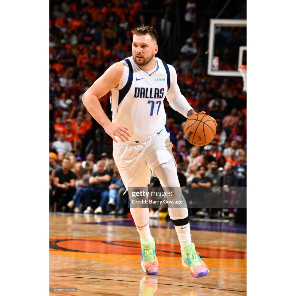 (出清特價) Nike NBA 達拉斯獨行俠 Luka Doncic 24/25 聯盟版 背號短T (Sz. L)-細節圖3