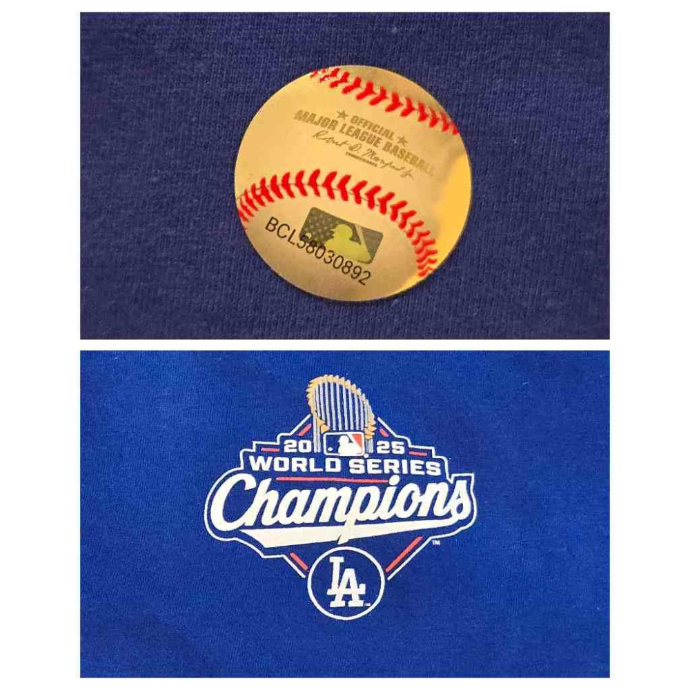 (最後一件) Nike MLB 洛杉磯道奇 Yamamoto 山本由伸 2025 世界大賽冠軍 背號短T (Sz. M)-細節圖8