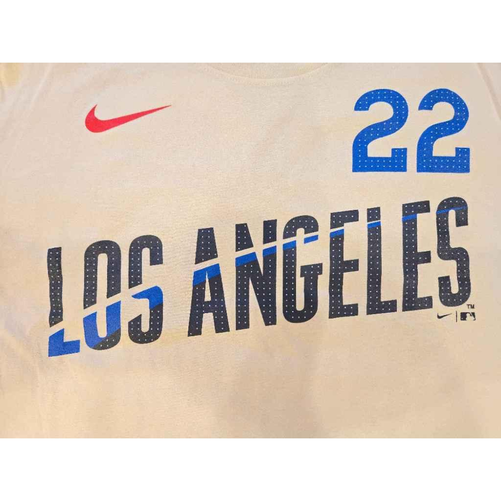 (全新現貨) Nike MLB 洛杉磯道奇 Clayton Kershaw 2025 城市版 背號短T (Sz. M)-細節圖5