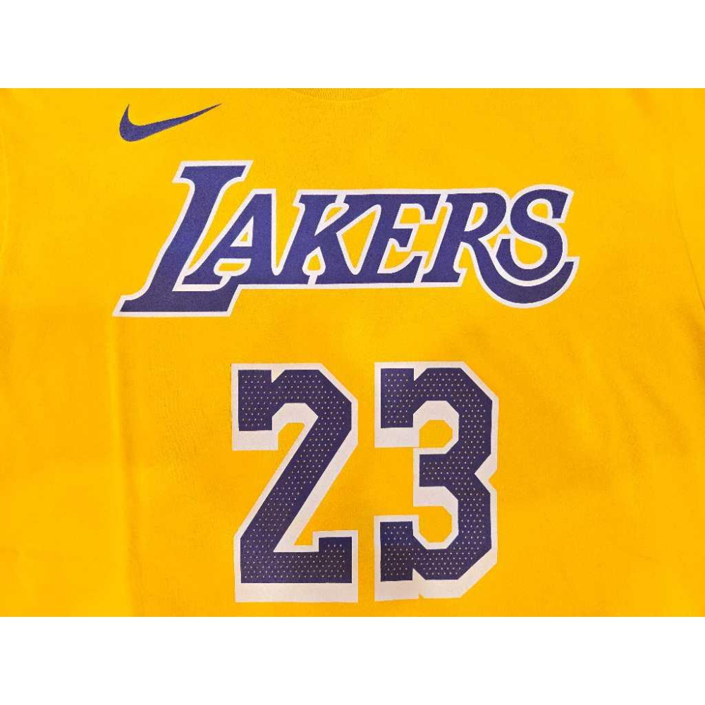 (新鮮現貨) Nike NBA 洛杉磯湖人 LeBron James 25/26 經典版 背號短T (Sz. M)-細節圖5