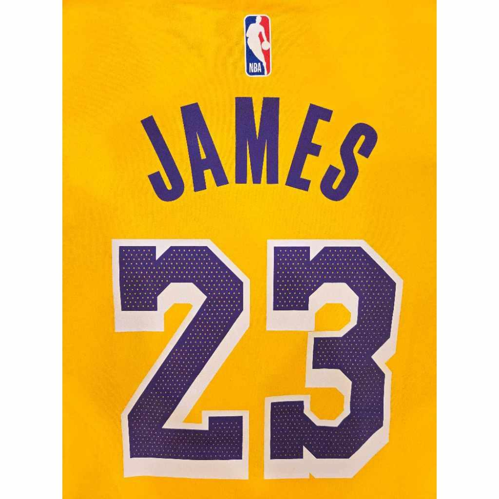 (新鮮現貨) Nike NBA 洛杉磯湖人 LeBron James 25/26 經典版 背號短T (Sz. M)-細節圖6