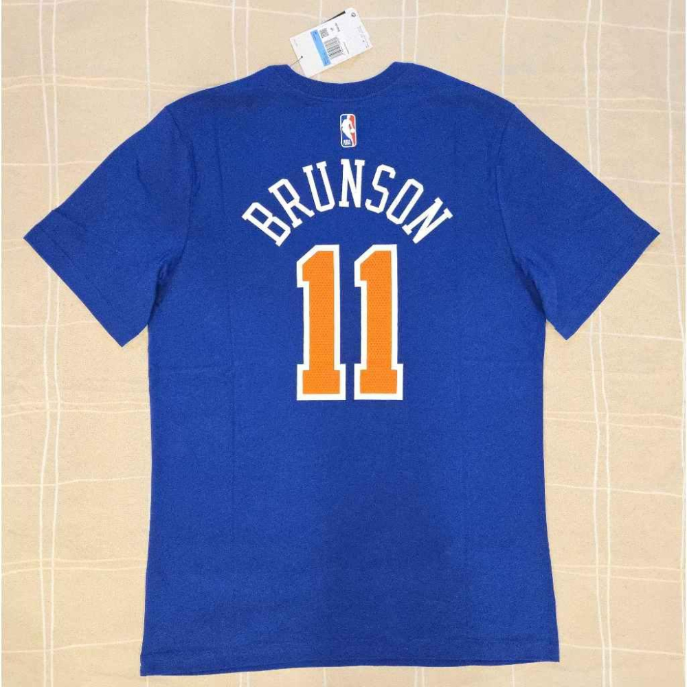 (全新現貨) Nike NBA 紐約尼克 Jalen Brunson 25/26 經典版 背號短T (Sz. M)-細節圖2