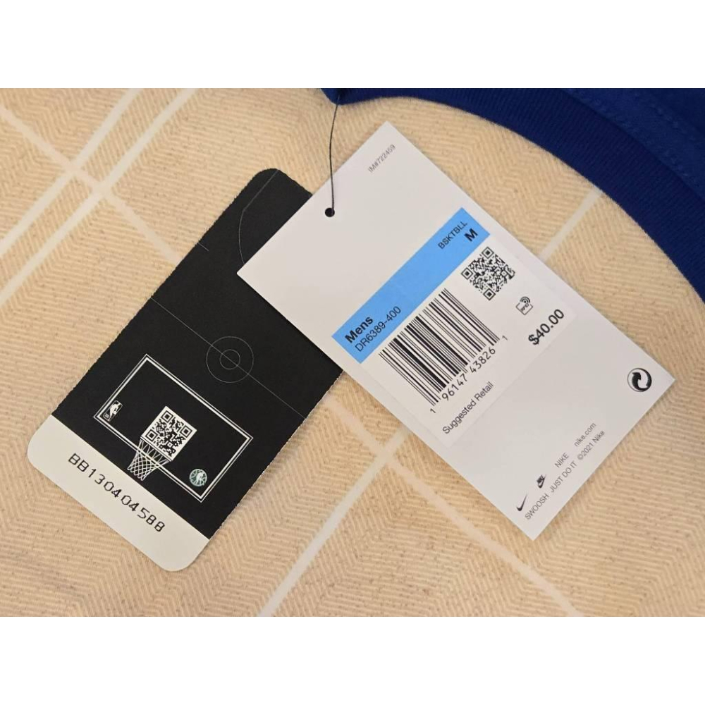 (全新現貨) Nike NBA 紐約尼克 Jalen Brunson 25/26 經典版 背號短T (Sz. M)-細節圖9