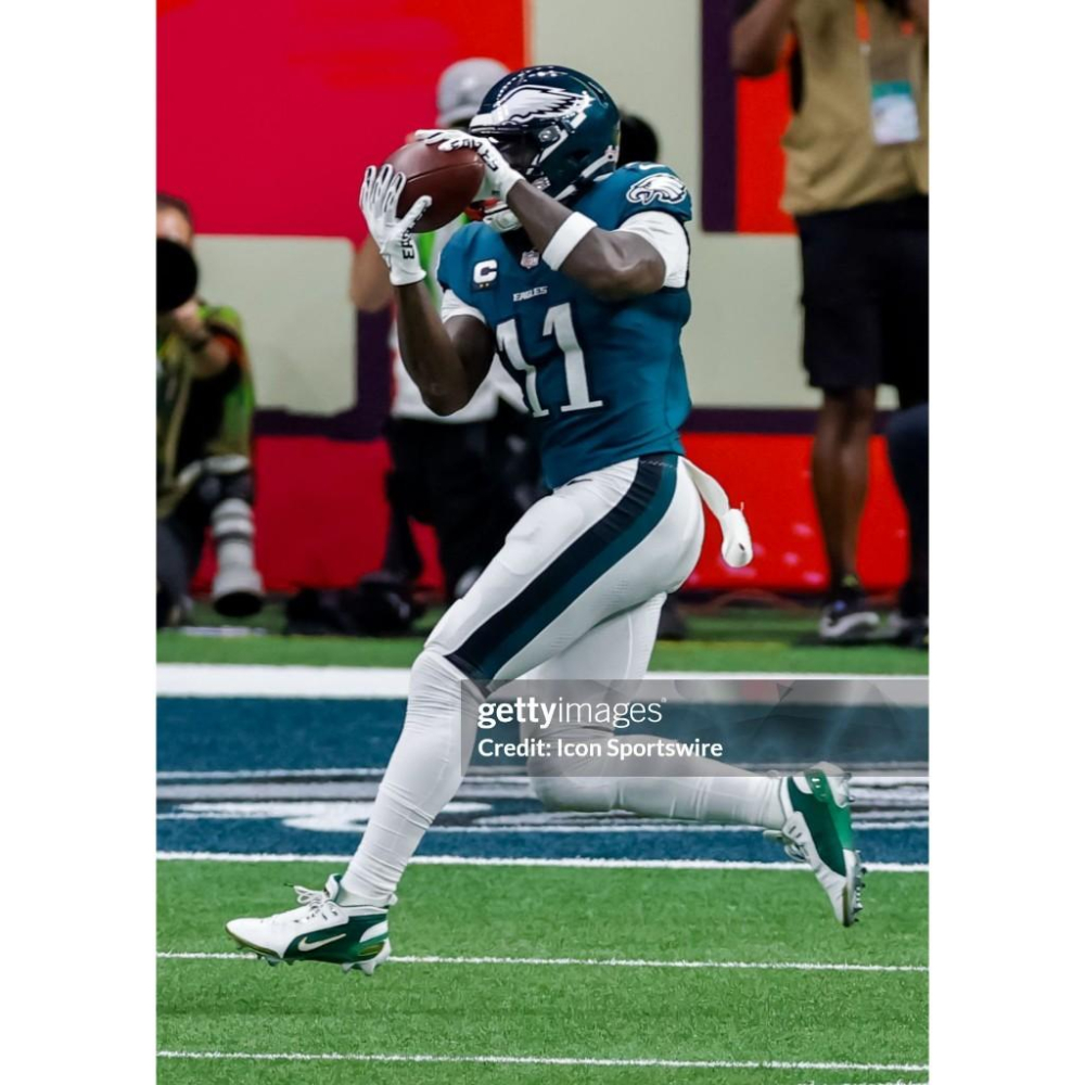 (新鮮現貨) 麥法蘭 NFL 2025 費城老鷹 A.J. Brown 超級盃 LIX 綠衣普版 (非 NBA MLB)-細節圖2