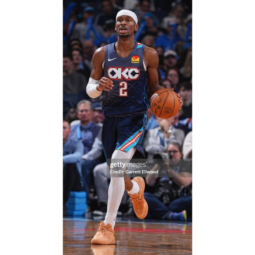 (新鮮現貨) Nike NBA 雷霆 Gilgeous-Alexander 25/26 城市版 背號短T (Sz. M)-細節圖3