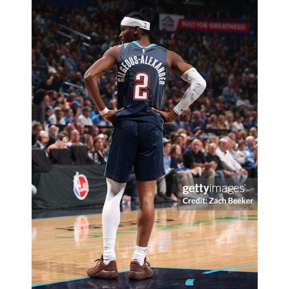 (新鮮現貨) Nike NBA 雷霆 Gilgeous-Alexander 25/26 城市版 背號短T (Sz. M)-細節圖4